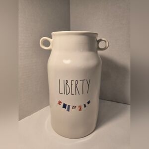 Rae‎ Dunn White Liberty Vase